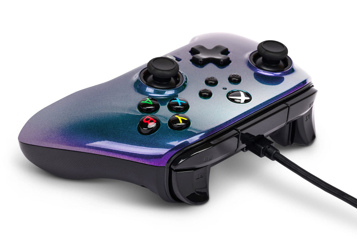 PowerA Enhanced Wired Controller for Xbox Series X|S, Wired Video Game Controller, Gamepad for Xbox X and S, Officially Licenced by Xbox, 2 Years Manufacturer Warranty - Purple Hex