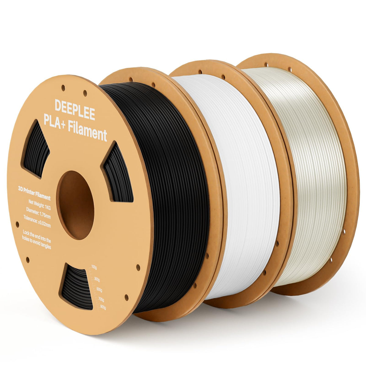 DEEPLEE PLA Plus 1.75mm Filament White 1kg
