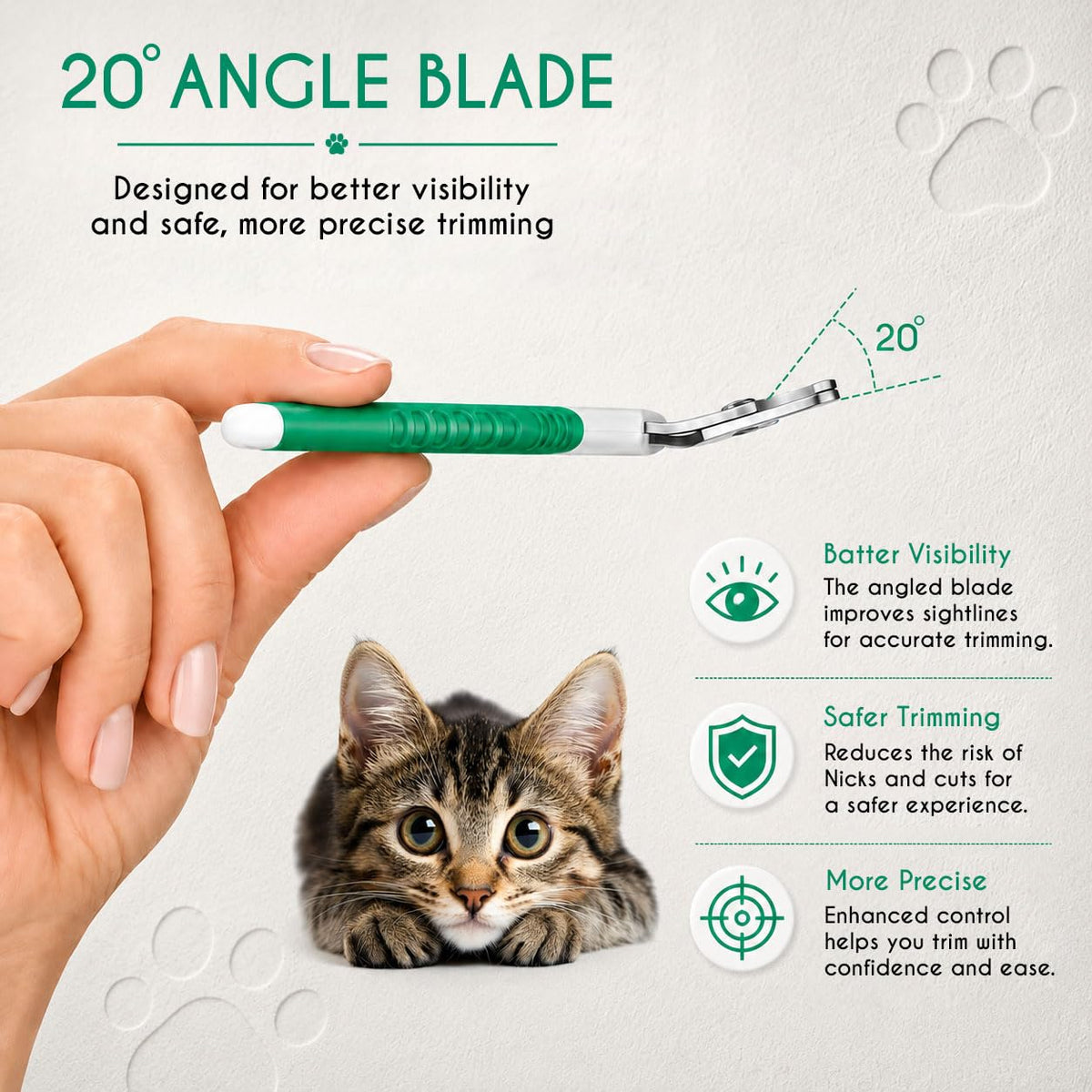 Candure Dog Nail Clippers for Large, Medium and Small Breed Professional Pet Nail Clipper Suitable for Cats, Rabbits and Guinea Pigs with Safety Lock (All Size Pets, Dark Blue)