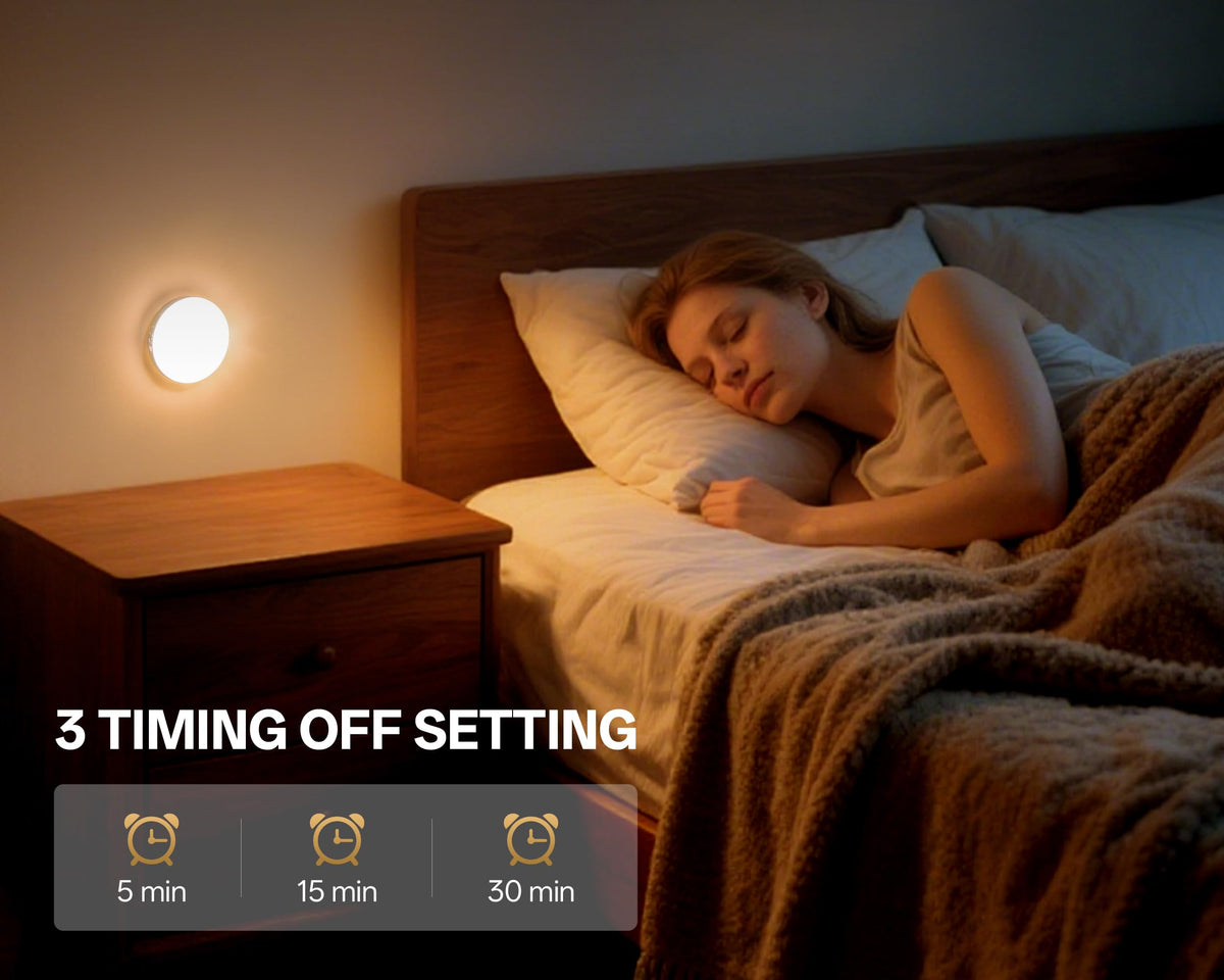 Homelist Motion Sensor Lights Indoor, Rechargeable Night Light, 6 Pack