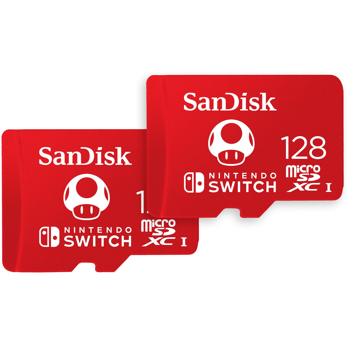 SANDISK microSD Card 128GB, Super Mario Super Mushroom Edition