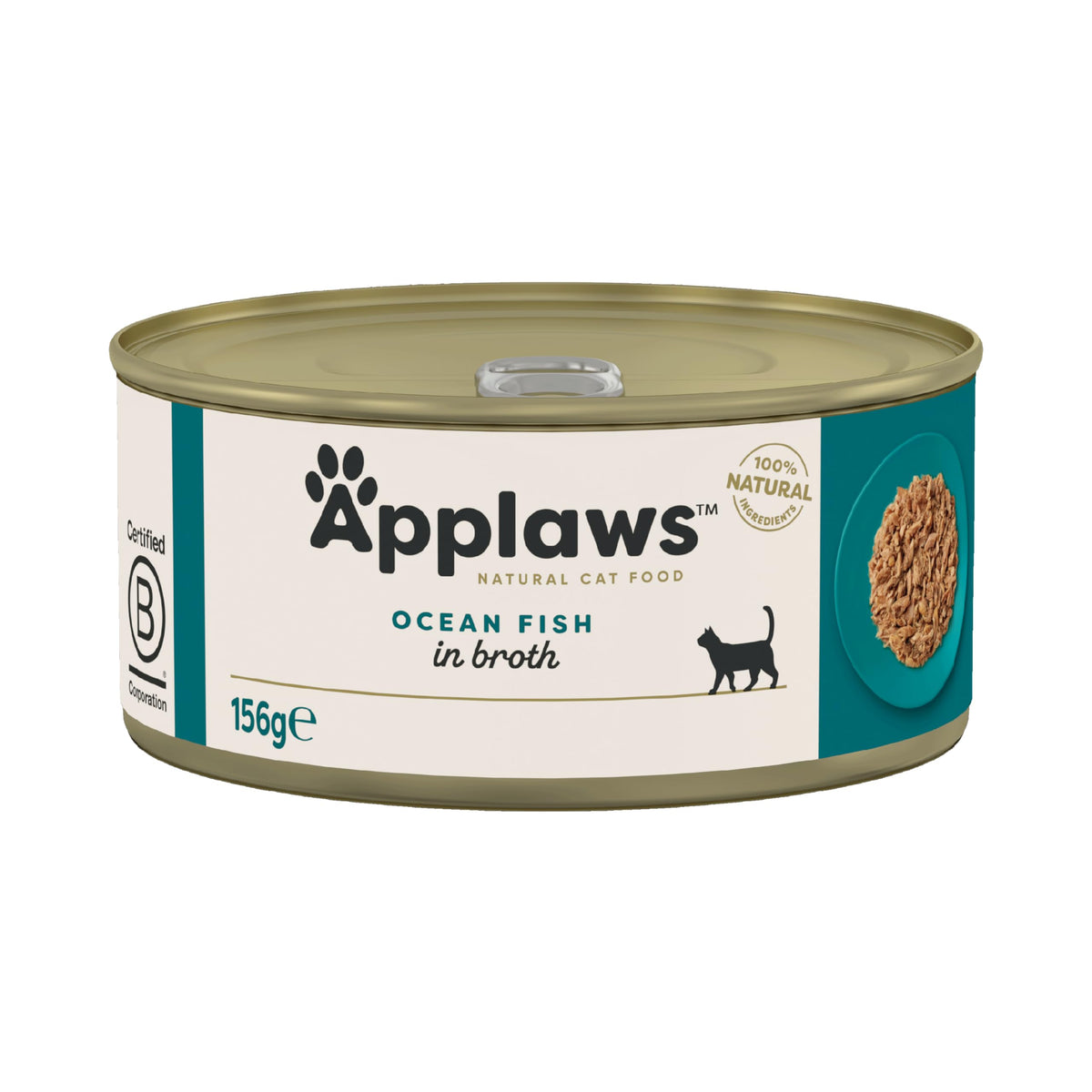 Applaws 100% Natural Wet Cat Food, Pouch Multipack Fish Selection in Broth, 70 g (24 x 70g) Pouches