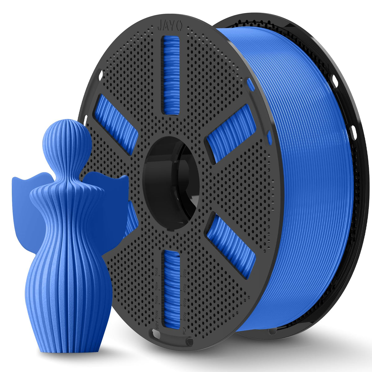 JAYO PLA+ 3D Printing Filament 1.75 mm, 1.1KG (2.4lbs) Spool Black