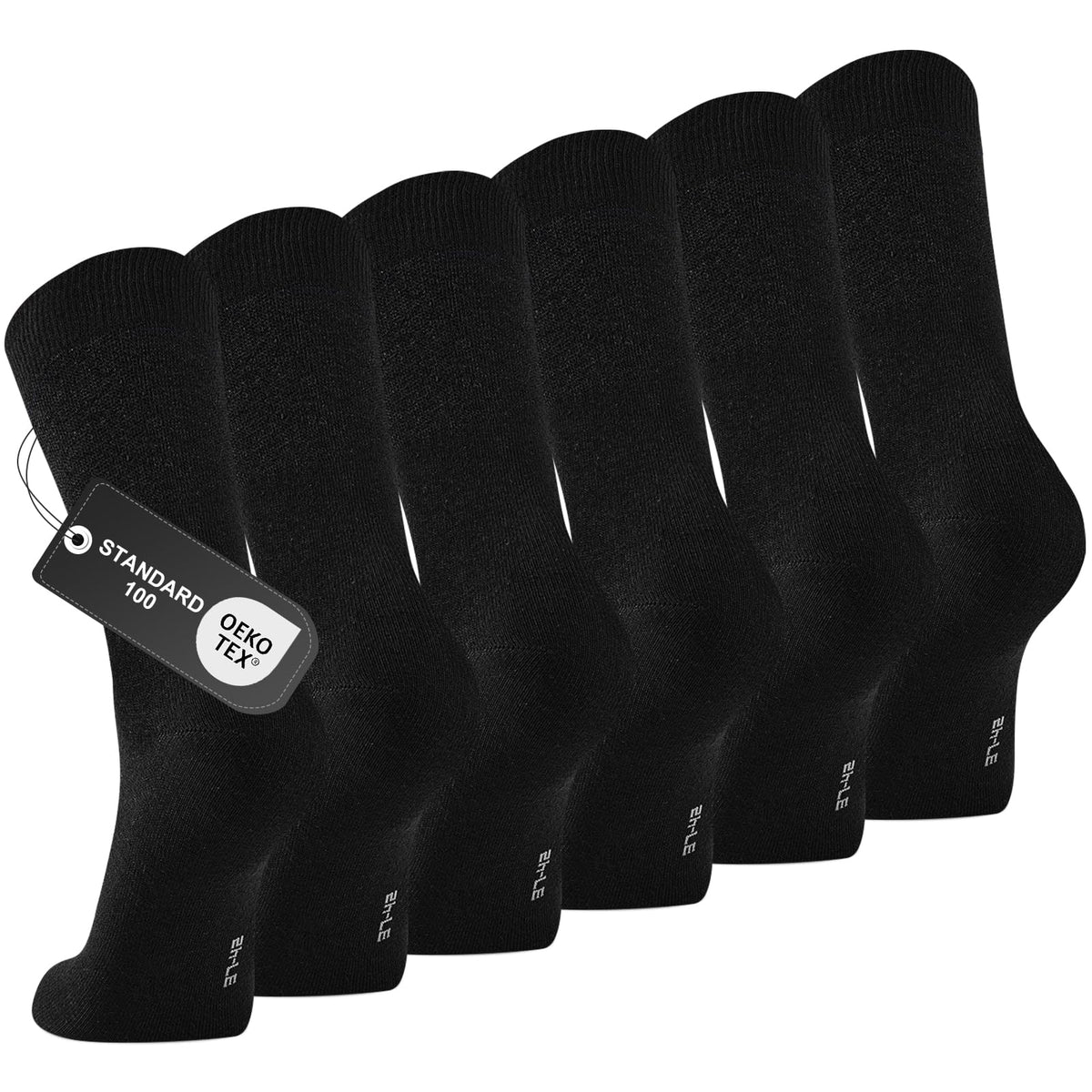 Mens Socks, 6/12 Pairs Cotton Business Socks for Men