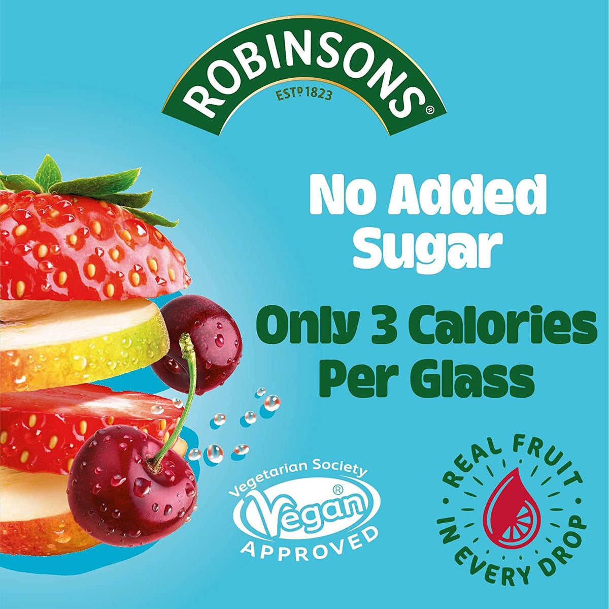 Robinsons Fruit Squash - Low Calorie - Double Strength - Orange 1.75 Litre