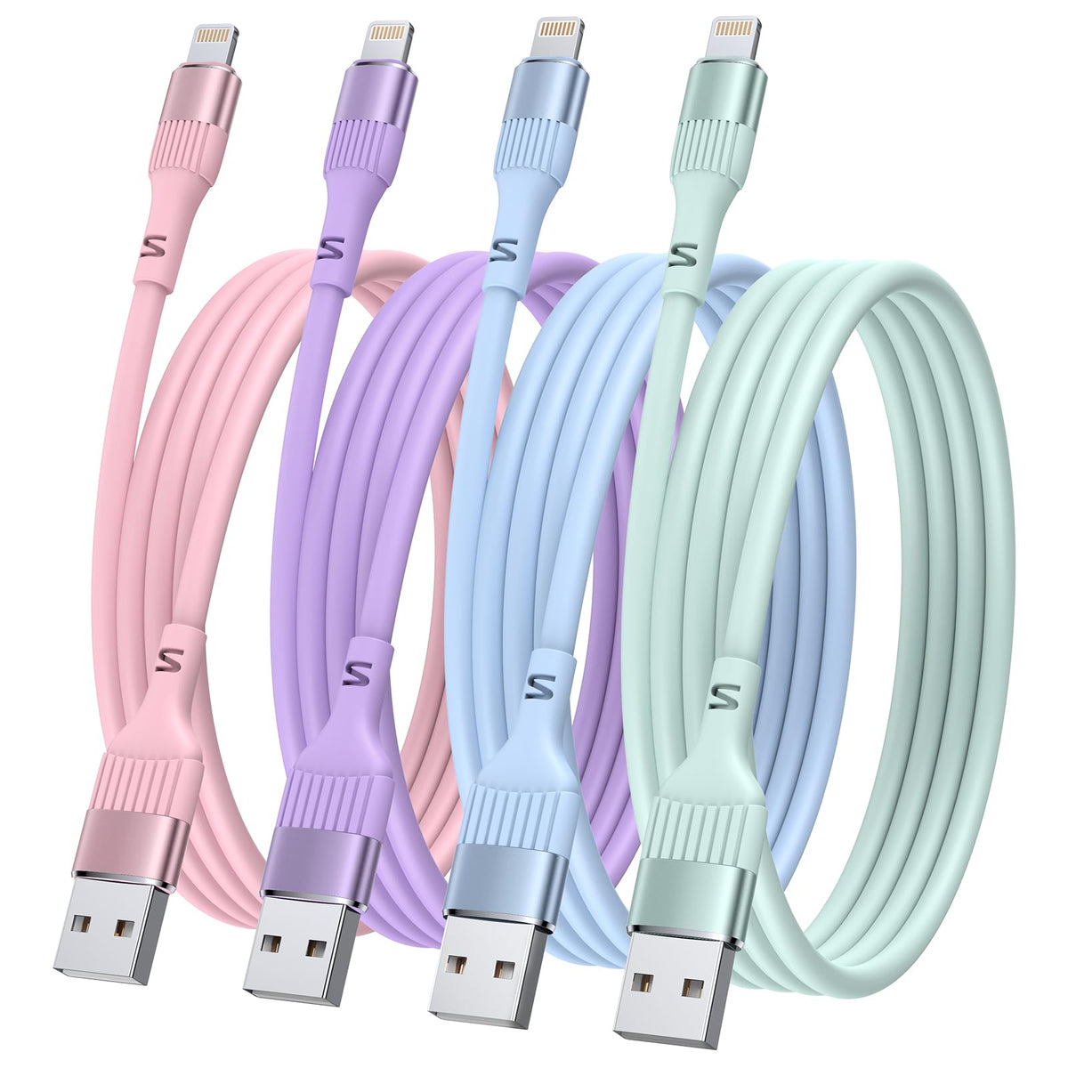 iPhone Charger Cable,4Pack 3FT/1M MFi Certified iPhone Charging Cable