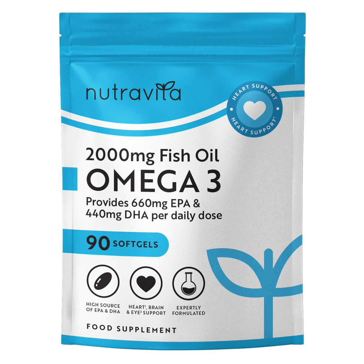 Nutravita Omega 3 Capsules High Strength 2000mg - Which? Best Buy