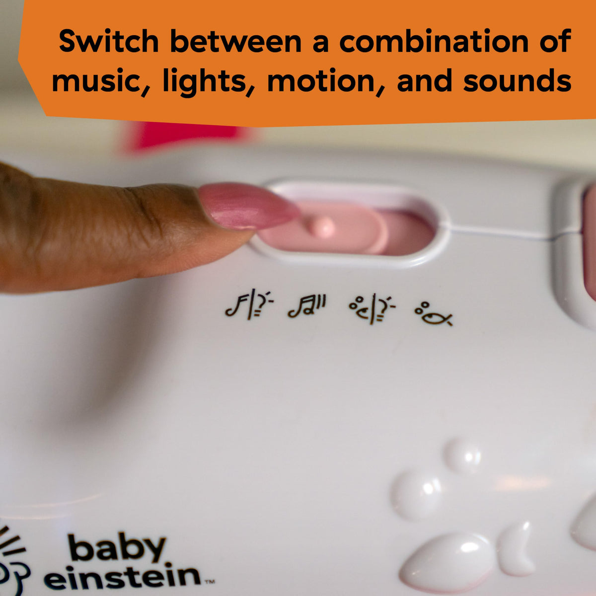 Baby Einstein Sea Dreams Soother, Crib Toy with Remote, Baby Sleep Aid, Calming Lights & Melodies, Newborn and Up