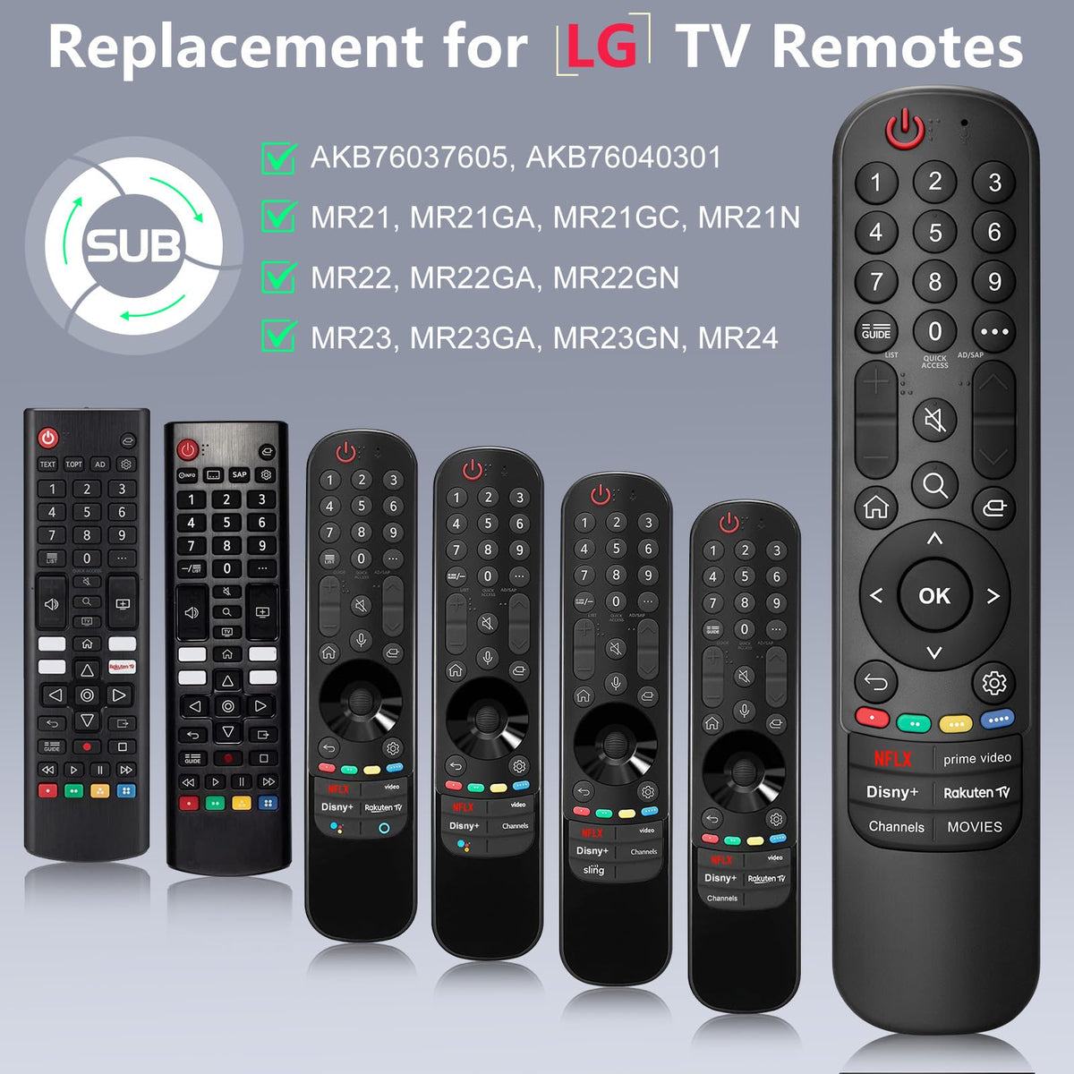 Universal-for-Samsung-Smart-TV-Remote, for Samsung Curved Qled Frame 4K TV