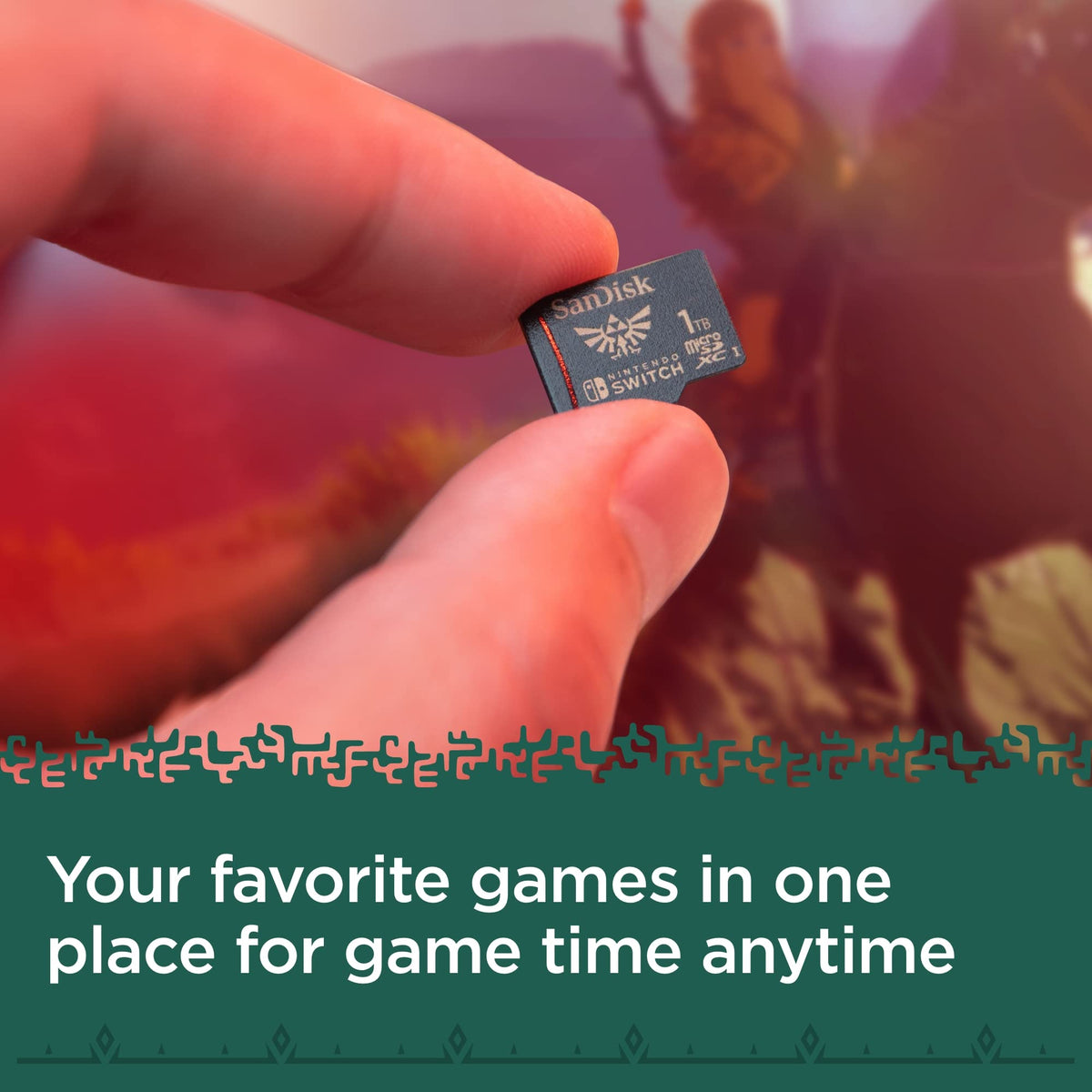 SANDISK microSD Card 128GB, Super Mario Super Mushroom Edition