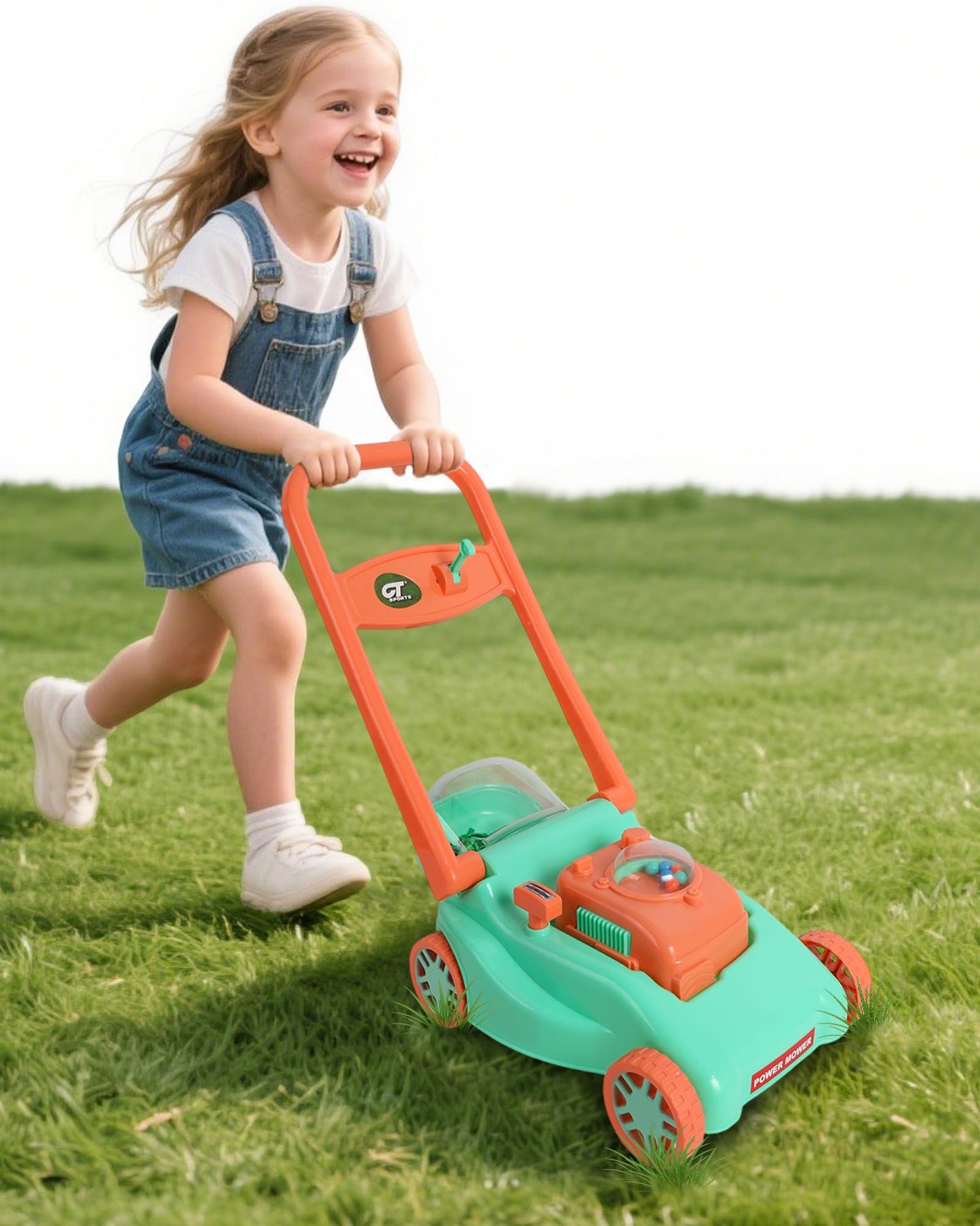 Kids Lawn Mower with Realistic Grass-Cutting Action and Sounds – No Batteries Required | Fun Outdoor Push Toy, Birthday Gift & Holiday Present for 3, 4, 5, 6, 7, 8 Year Old Boys and Girls