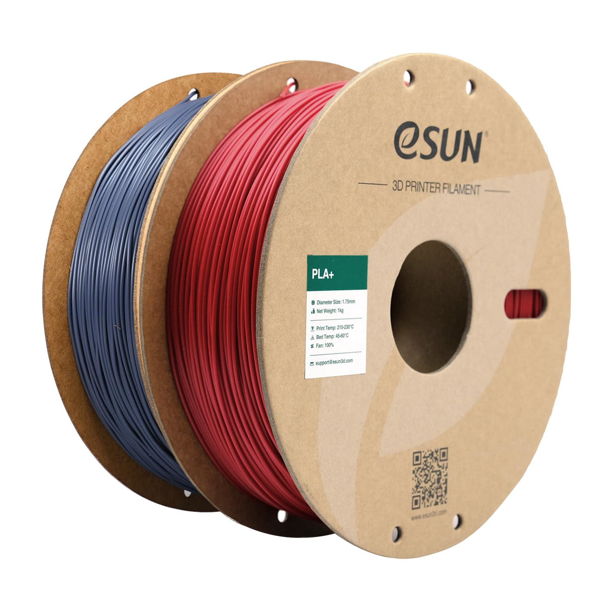 eSUN PLA+ 3D Printing Filament 1KG(2.2lbs), Enhanced Toughness, Cold White