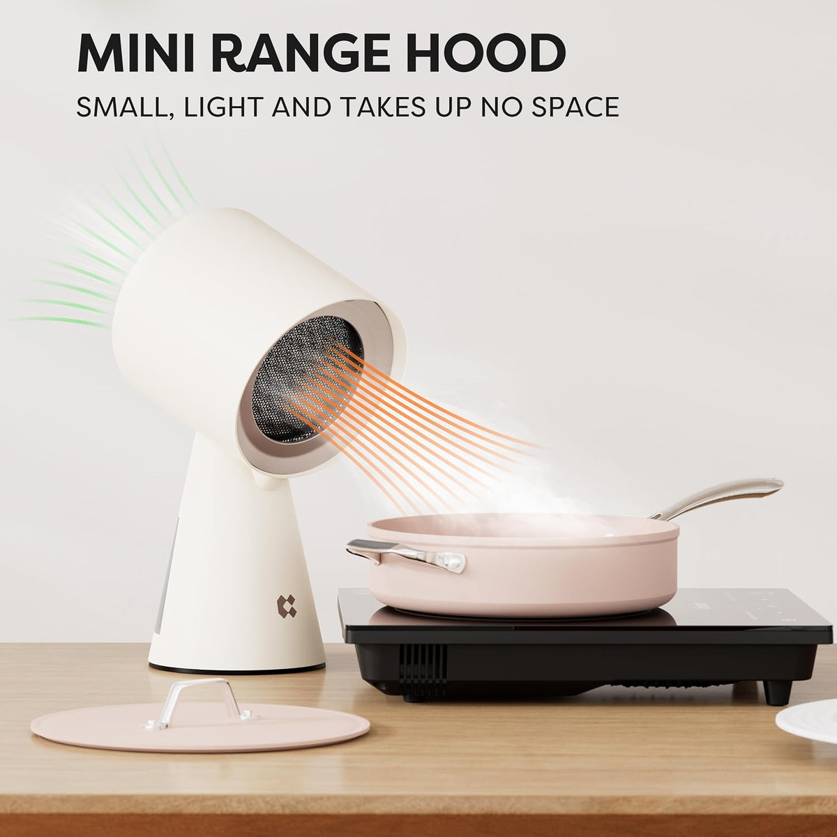 CIARRA CBPHW01 Portable Desktop Cooker Hood Recirculating 2 Speeds White