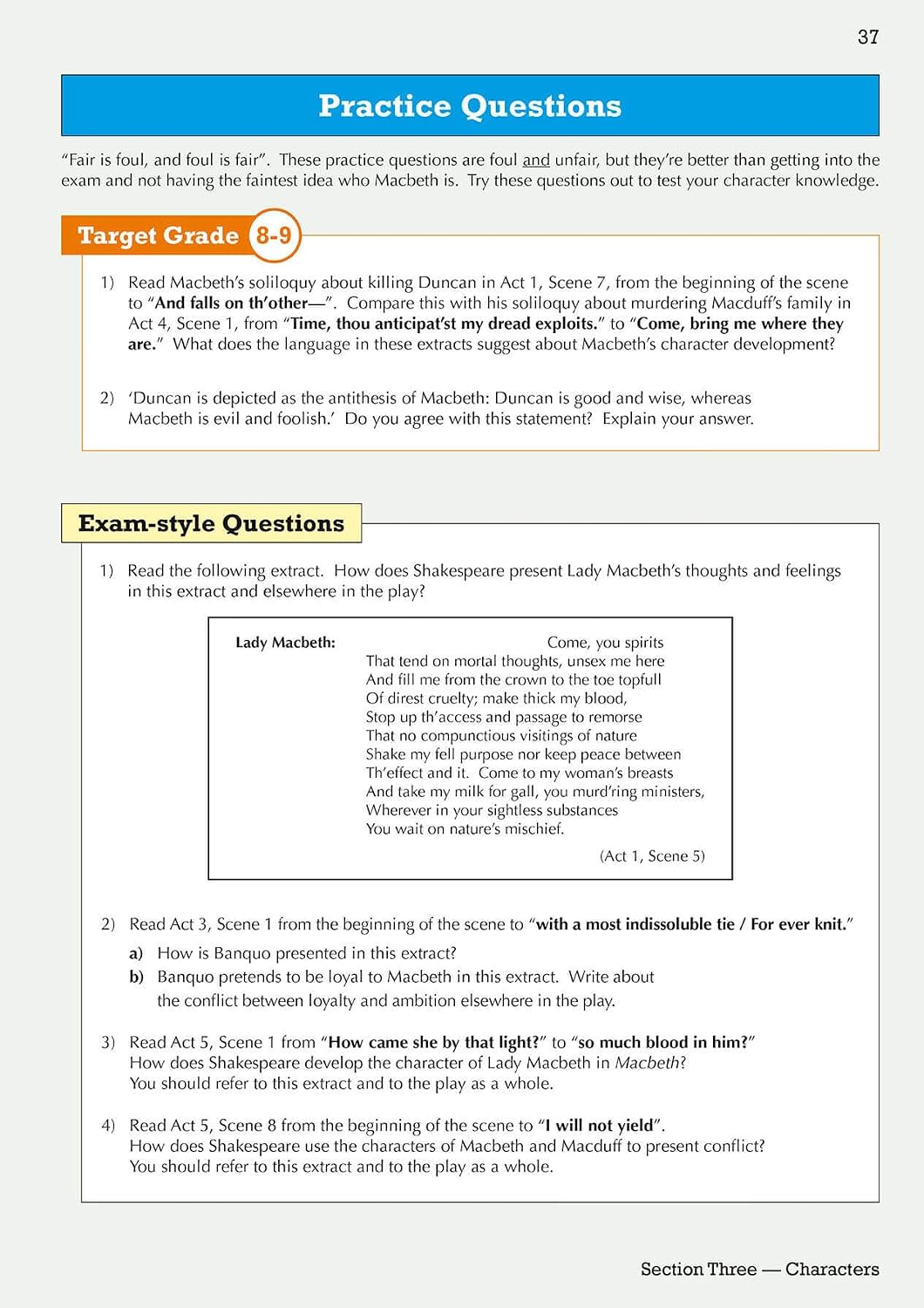 GCSE English Shakespeare Text Guide - Macbeth includes Online Edition & Quizzes: for the 2027 and 2028 exams