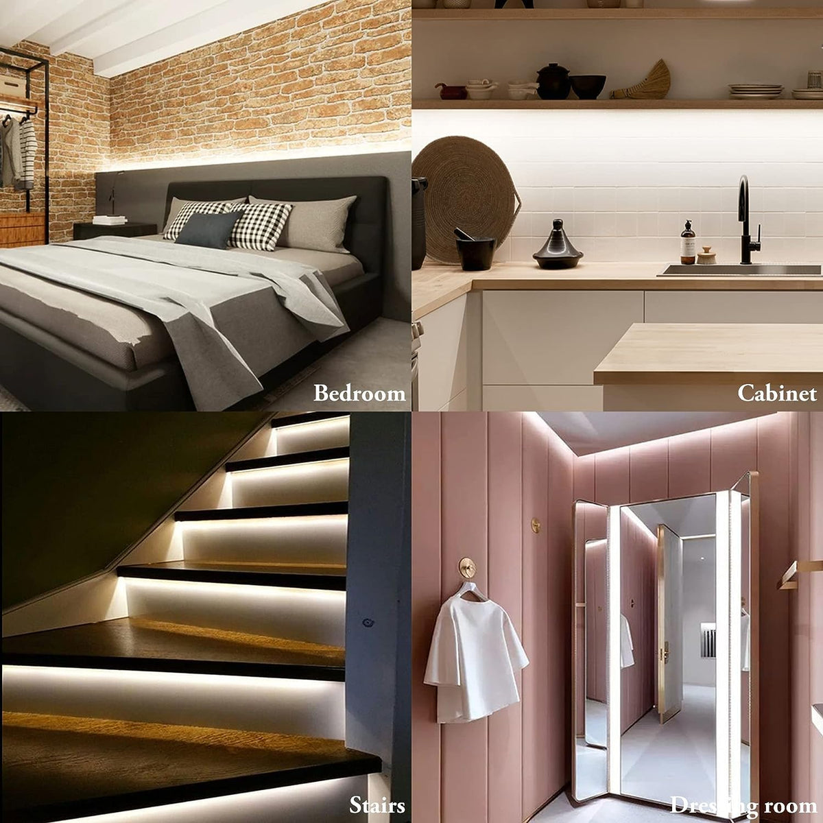 COB LED Strip 3m, 24V, Dimmable, Remote, Warm White, 2700K