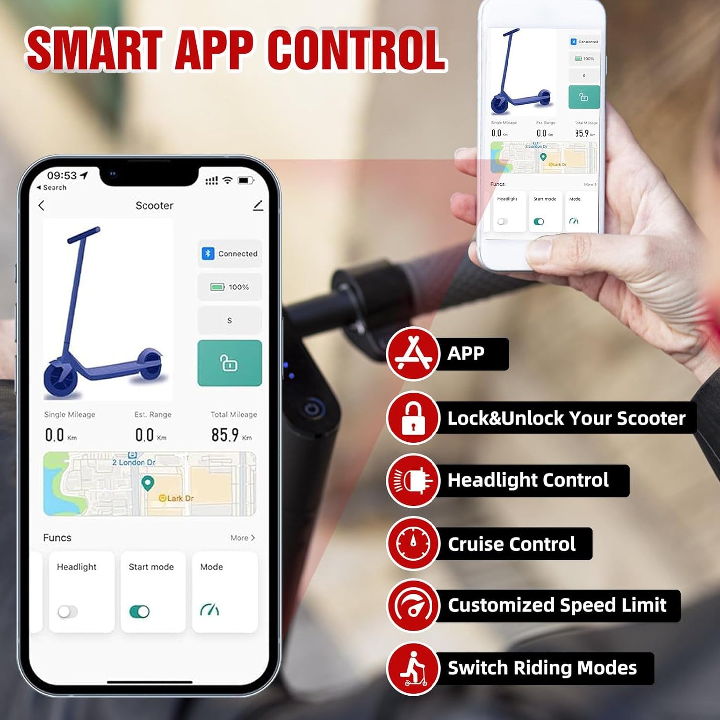 UrbanFish U5 Pro Electric Scooter — 350W, 25 km/h, 29 km Range, Foldable