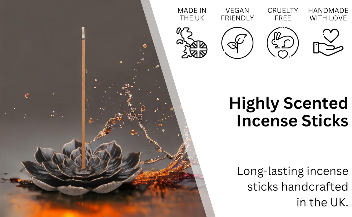 Highly Scented Incense Sticks, 10 Sticks (Crisp Fall Night)