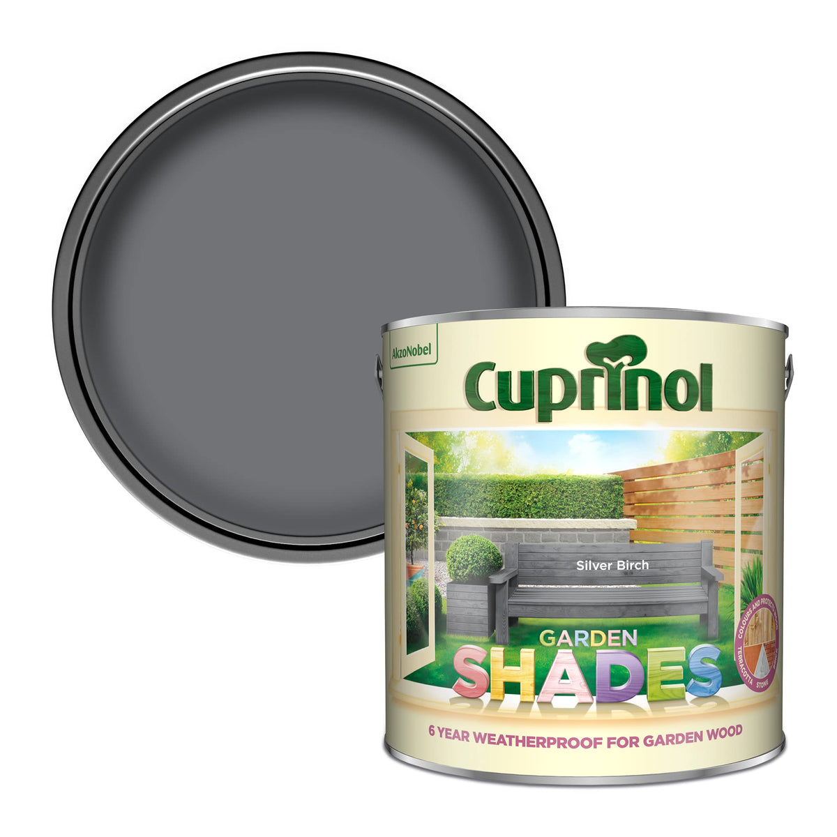 Cuprinol Garden Shades Exterior Woodcare, Country Cream, 1 Litre