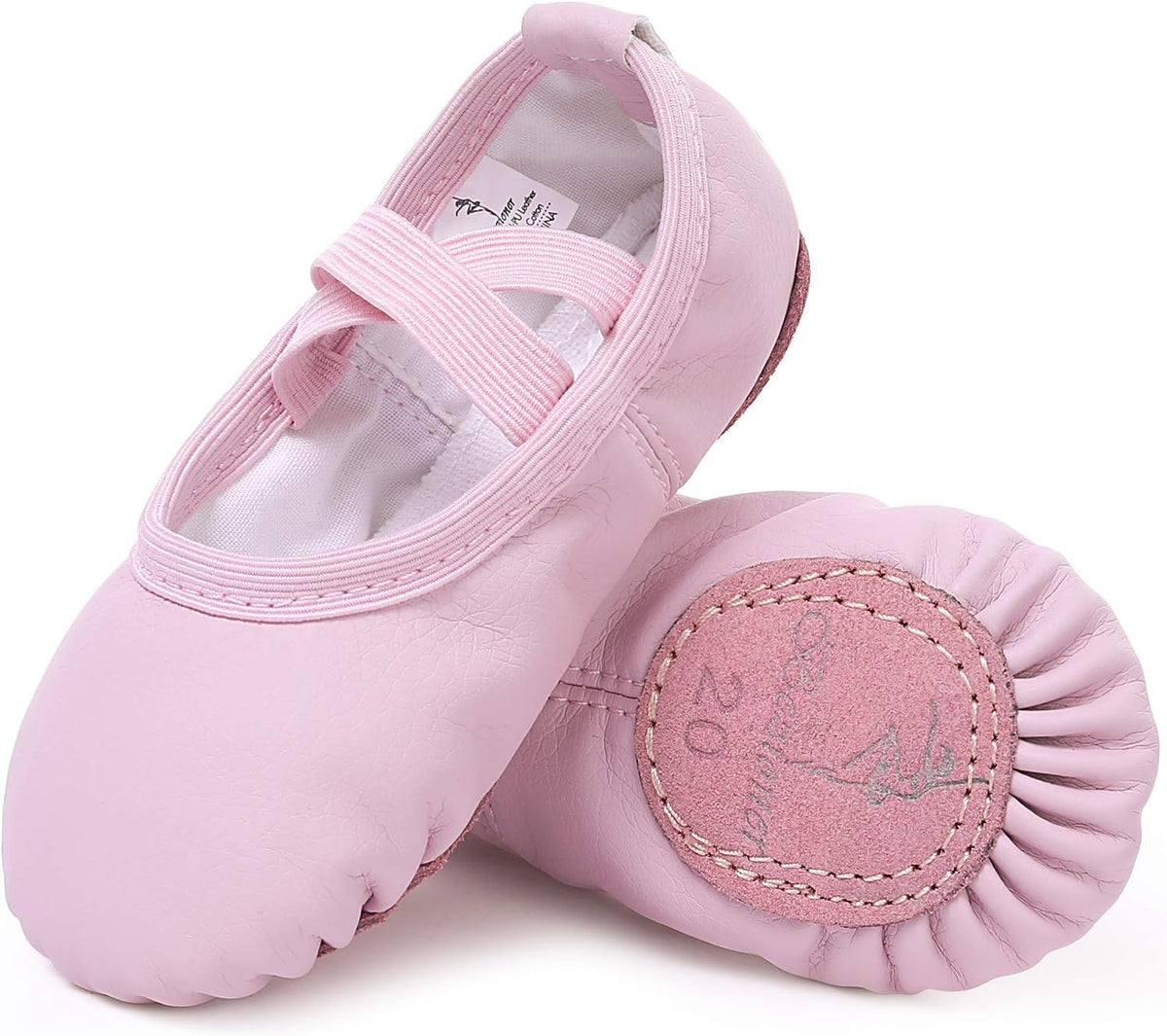 Ballet Shoes Leather Ballet Flats Split Sole Dance Slippers for Girls Toddlers Women