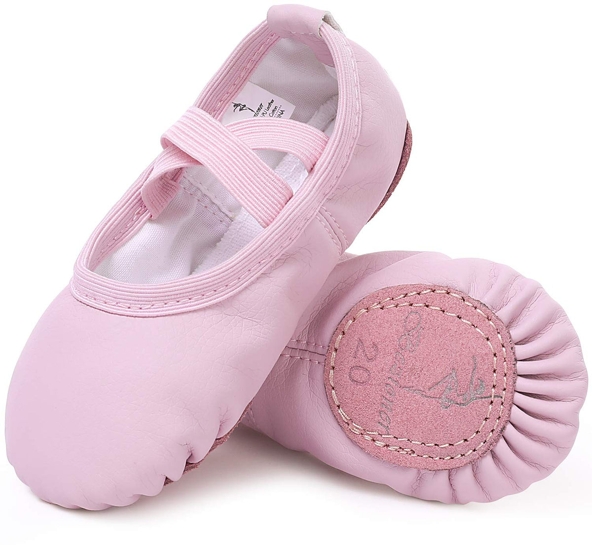 Ballet Shoes Leather Ballet Flats Split Sole Dance Slippers for Girls Toddlers Women