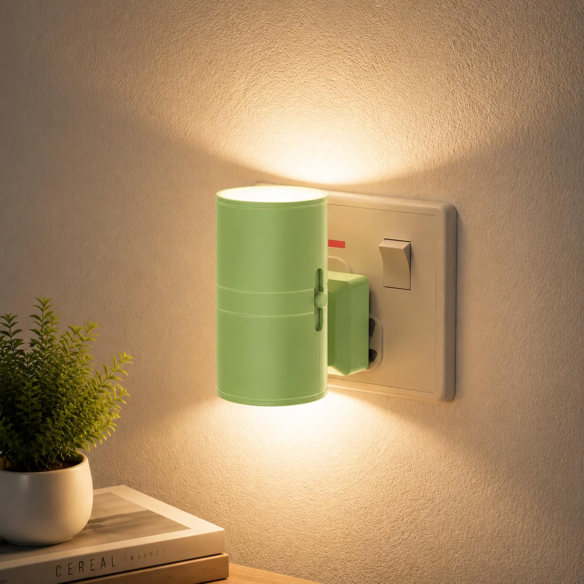 JandCase Night Light, Night Light Plug in Wall with Dusk to Dawn Sensor