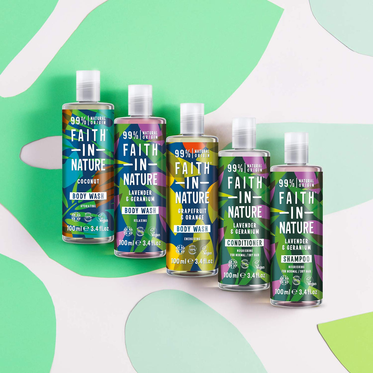 Faith In Nature Natural Fragrance Free Body Wash, Sensitive, Vegan and Cruelty Free, No SLS or Parabens, 400 ml