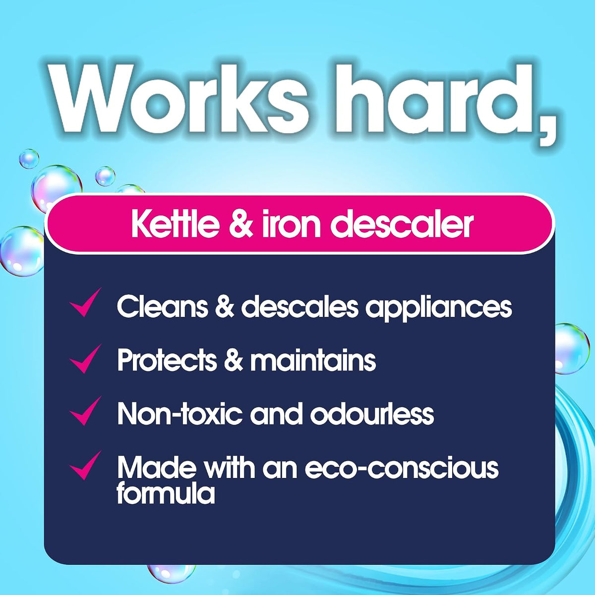 Ecozone Kettle & Iron Descaler | Easy Use Sachets | Powerful Limescale Removal
