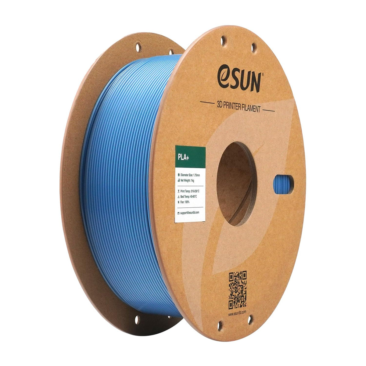 eSUN PLA+ 3D Printing Filament 1KG(2.2lbs), Enhanced Toughness, Cold White
