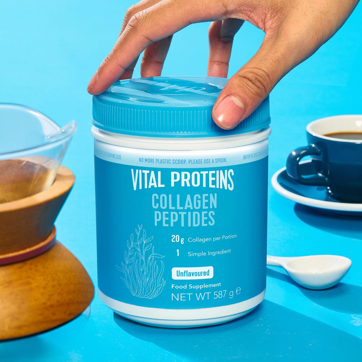 Vital Proteins Collagen Peptides Powder, Cocoa Flavor, Type I & III, 297g
