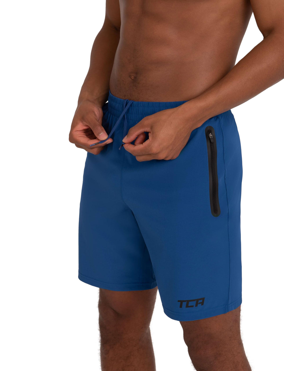 TCA Elite Tech Mens Running Shorts with Zip Pockets, Gym Shorts Men Training Sports Short with Phone Pocket