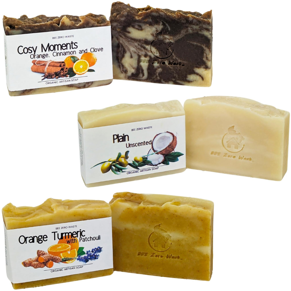 Handmade Natural Soap Bar Set | UK Artisan Cold Processed Vegan Soaps | Organic, Cruelty-Free, Palm Oil-Free | Essential Oil Scented | Floral, Herbal & Citrus Soap Gift Set (Floral)