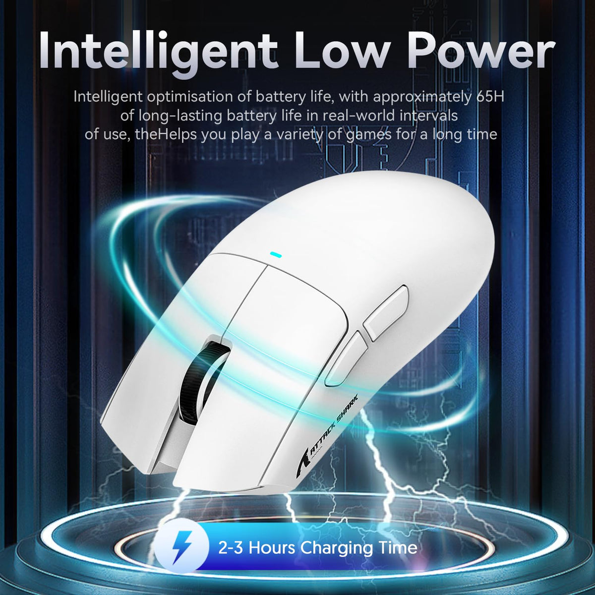 ATTACK SHARK X11 Gaming Mouse with Magnetic Charging Dock, PixArt PAW3311 Gaming Sensor, BT/2.4G Wireless/Wired Gaming Mouse with Mouse Grip Tape, 22000 DPI, Gamer Mice for Win11/Xbox/PS/Mac (Red)