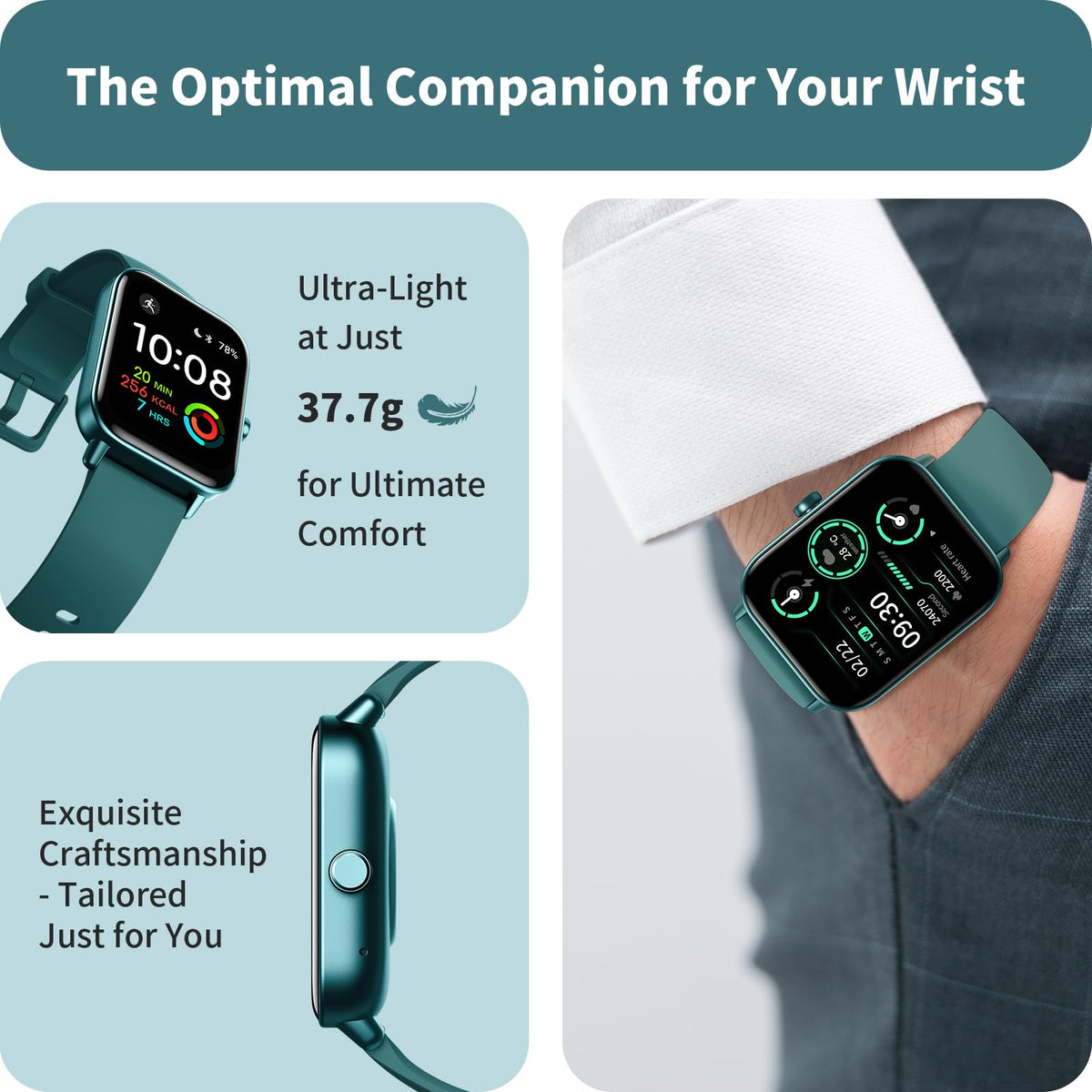 Smart Watch for Women, Answer/Make Calls, Alexa Built-in, [1.8"HD Screen] Smart Watches for Women iPhone/Samsung/Android, Fitness Watch with Heart Rate Sleep SpO2 Monitor,IP68 Waterproof, 100+ Sports