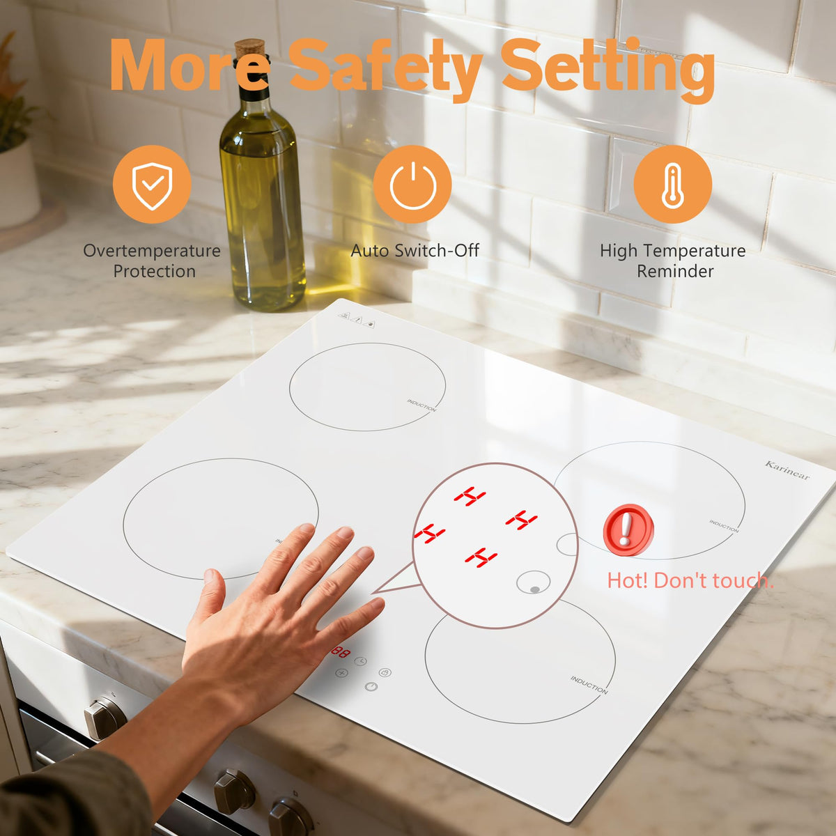 Karinear Built-in Induction Hob 4 Zones 60cm
