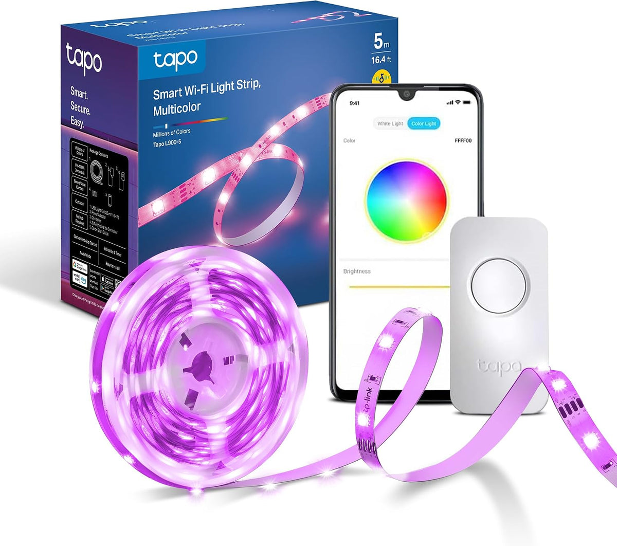 Tapo L900-5 5m Smart LED Strip Light Multicolour WiFi LED Lights