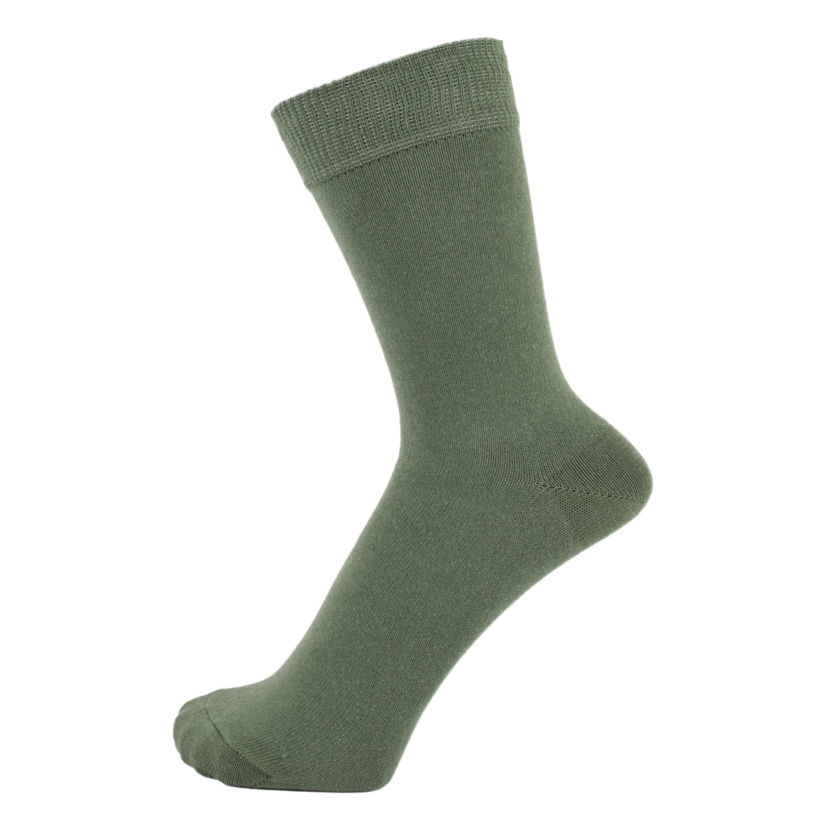 ZAKIRA Combed Cotton Dress Socks, Crew Socks