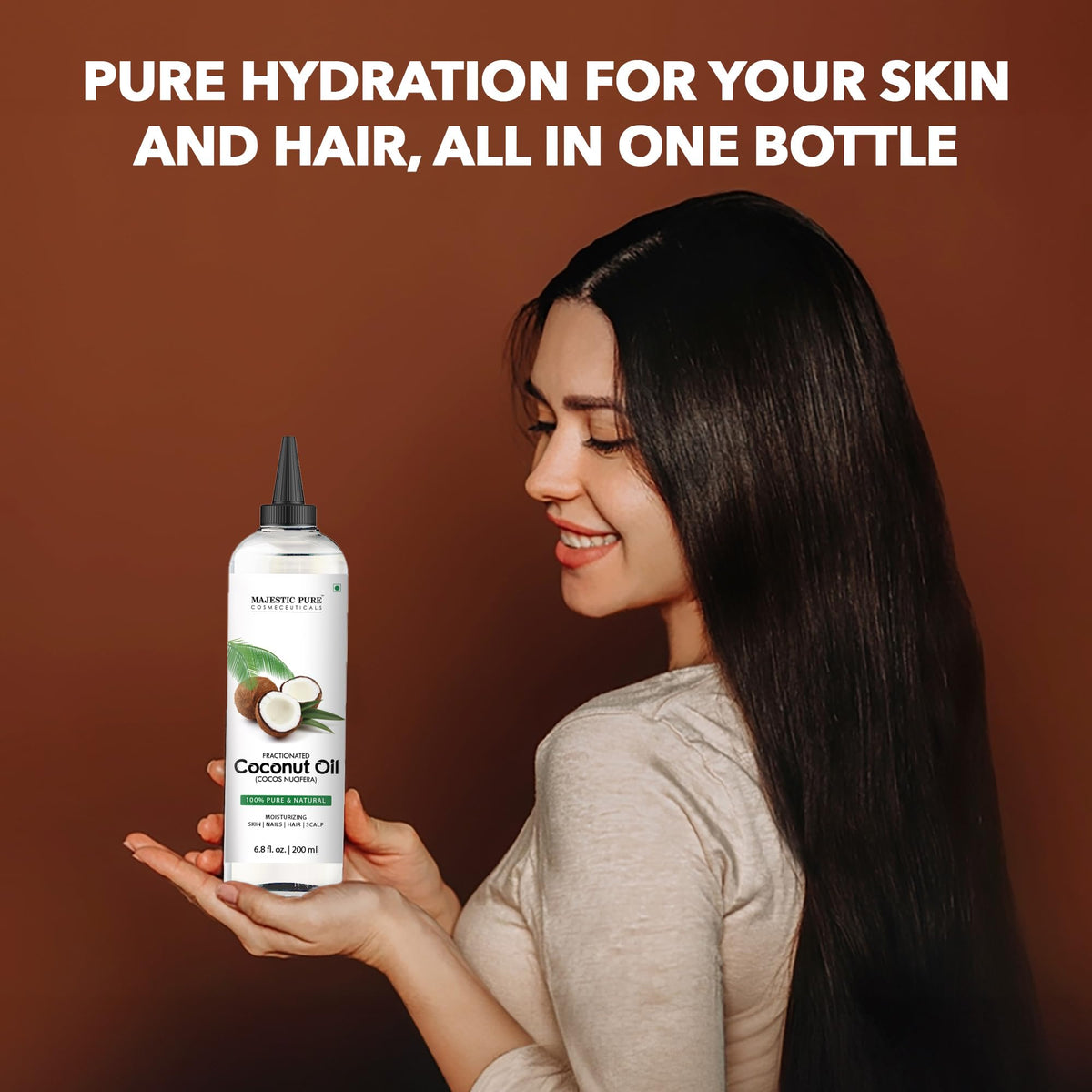 Majestic Pure Vitamin E Oil 100% Pure and Natural Oil - 236 ml
