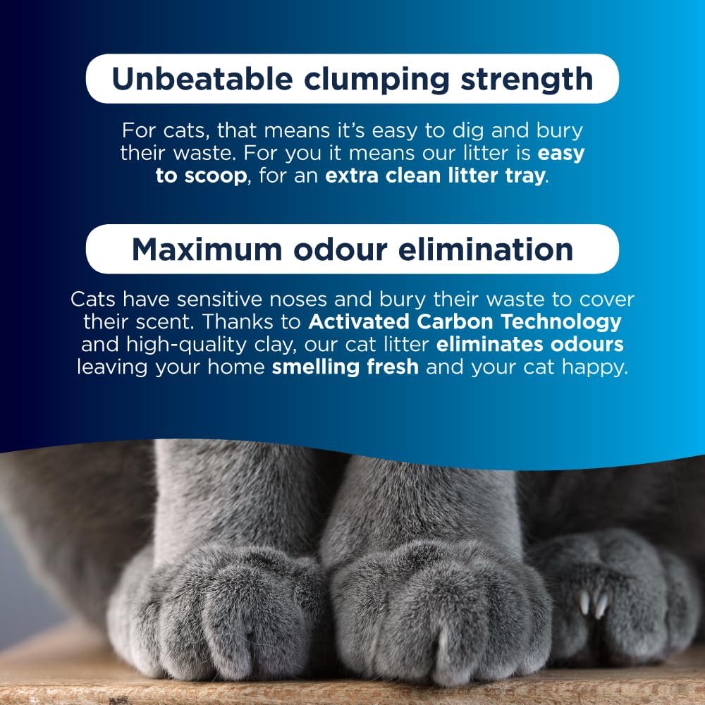 Ever Clean Clumping Cat Litter, Extra Strong Clumping Cat Litter, Unscented, Unbeatable clumping strength, 10L
