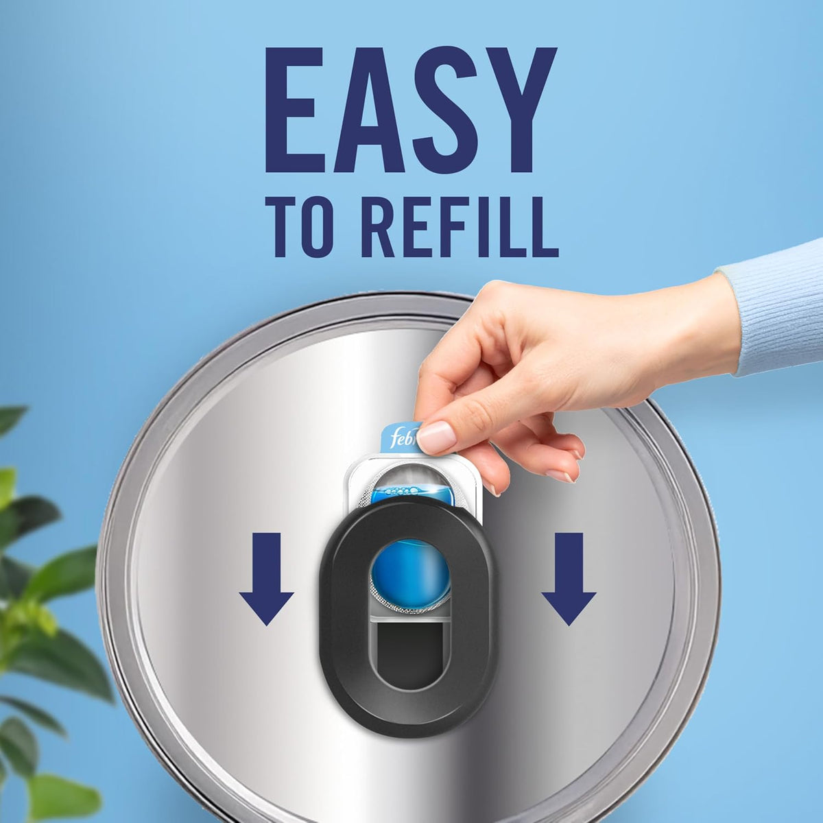 Febreze Bin Freshener Starter Kit Cotton 1 Holder + 2 Refills 2x4.88ML