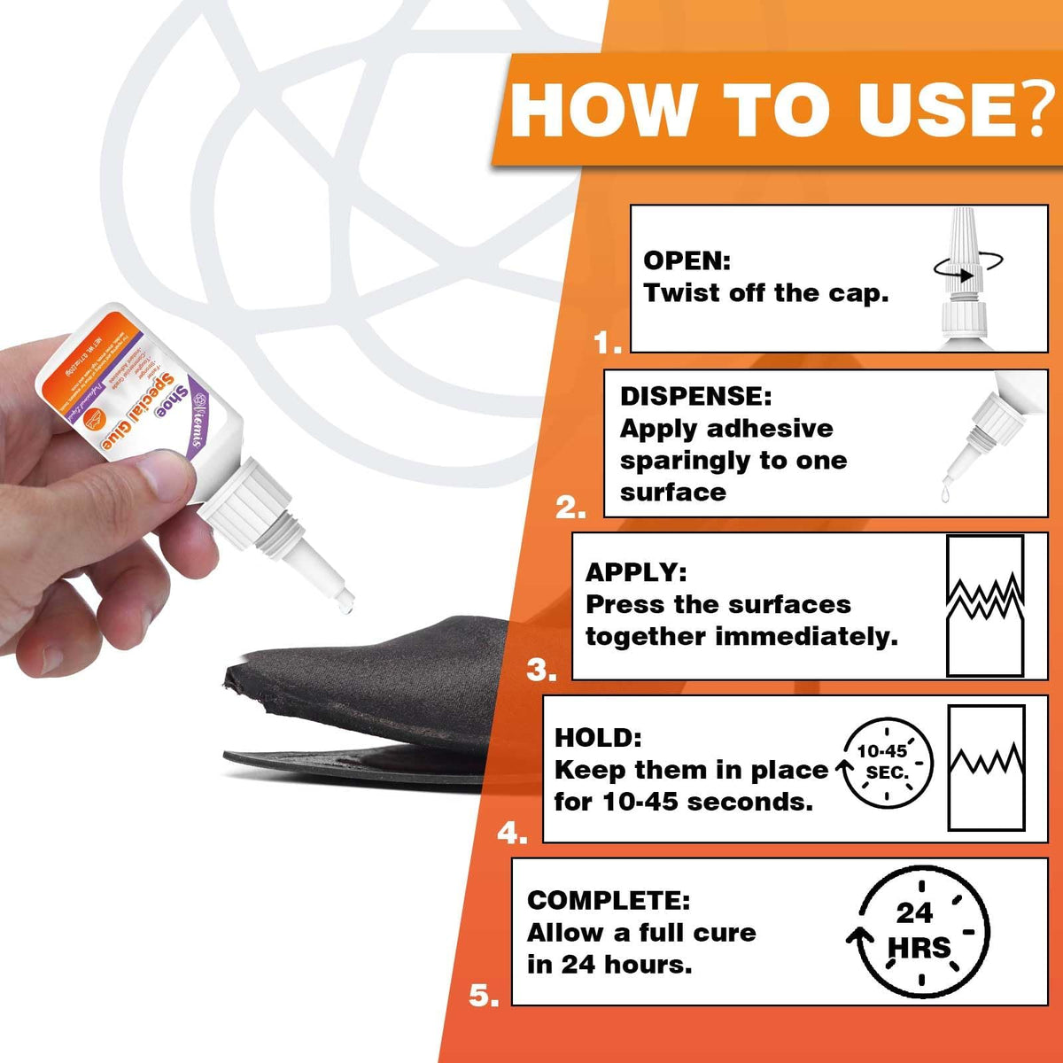 20g Leather Glue, Special Fabric Adhesive for Leather Craft, Shoe Repair
