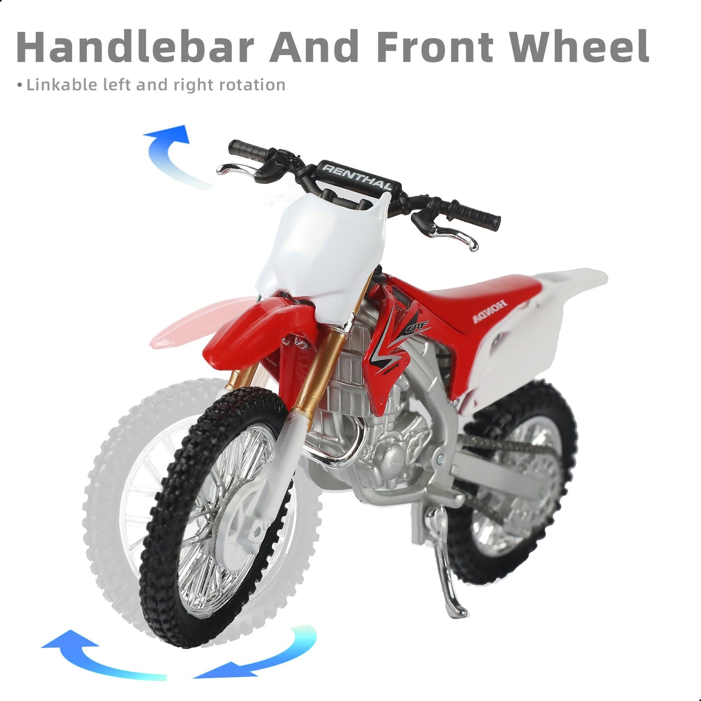 1:12 Scale Dirt Bike compatible for Kawasaki KX450F Motorcycle Model Mini Supercross Motorcross Moto Model Collection or Gift for Adult Kid Boy (Green)