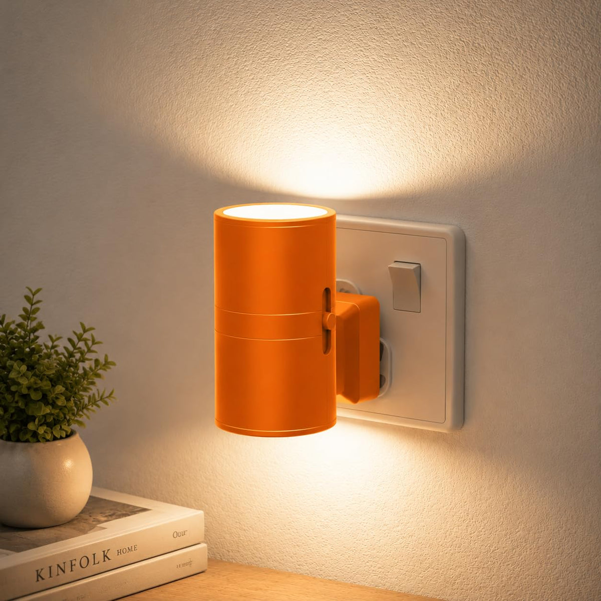 JandCase Night Light, Night Light Plug in Wall with Dusk to Dawn Sensor
