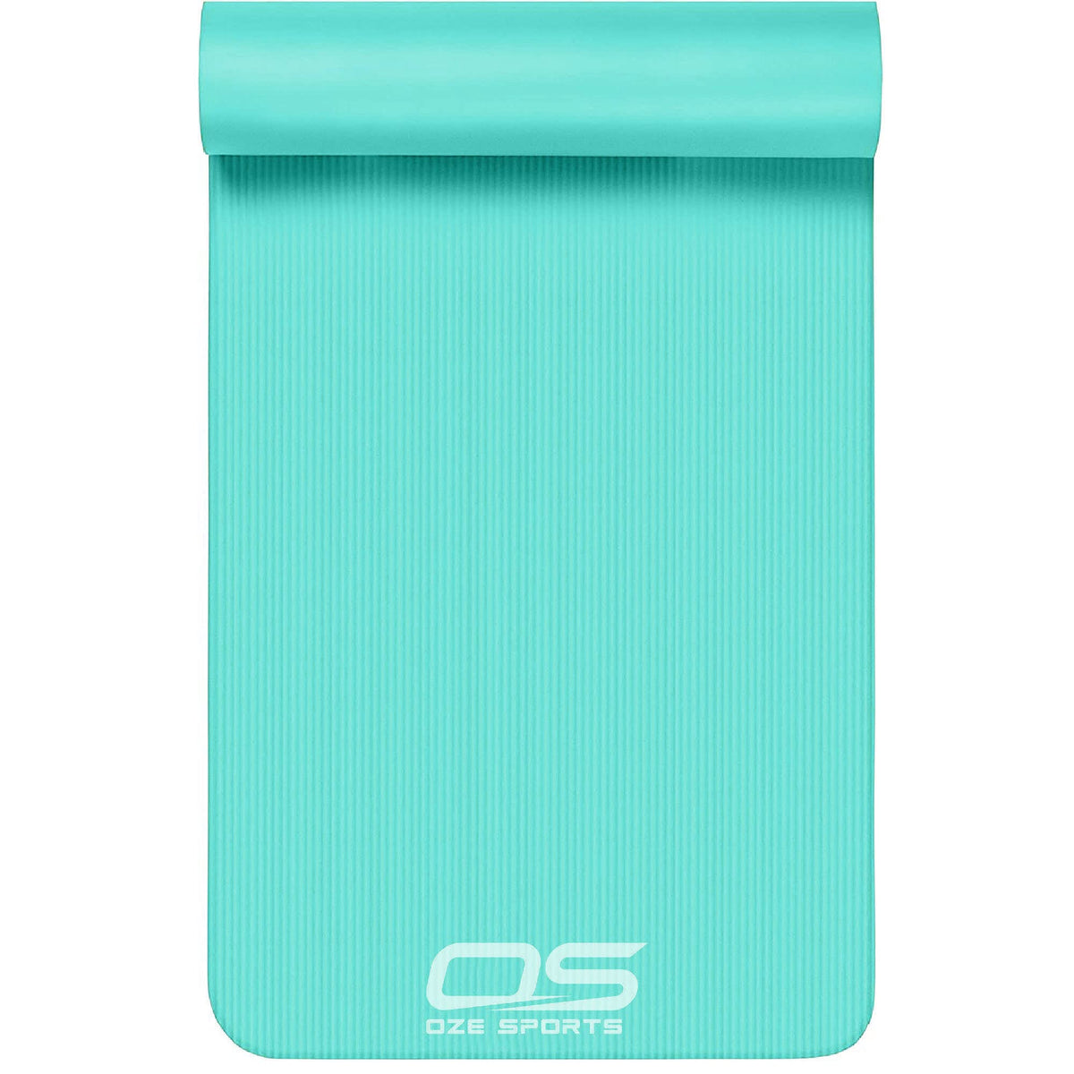 OZE SPORTS Yoga Mat, NBR Foam, Extra Thick, Non-Slip, High Density, Large, for Pilates, Gymnastics, HiiT and Fitness, with Free Carry Strap