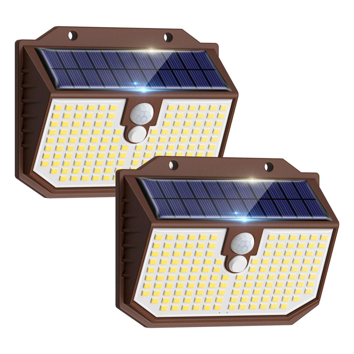 nipify Solar Lights,Upgraded 3000K Warm Solar Garden Lights,3 Modes Motion Sensor and IP65 Waterproof Solar Lights Outdoor Garden for Outside Shed Driveway Backyard Garage Walkway Wall Fences