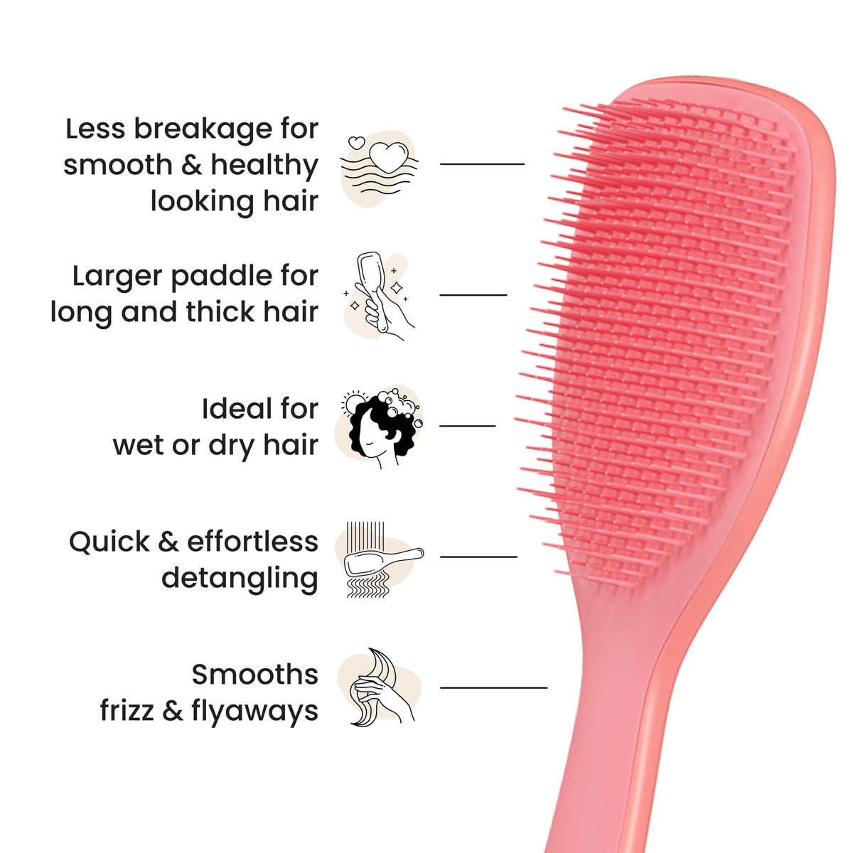 Tangle Teezer The Ultimate Detangler Straight to Curly Hairbrush