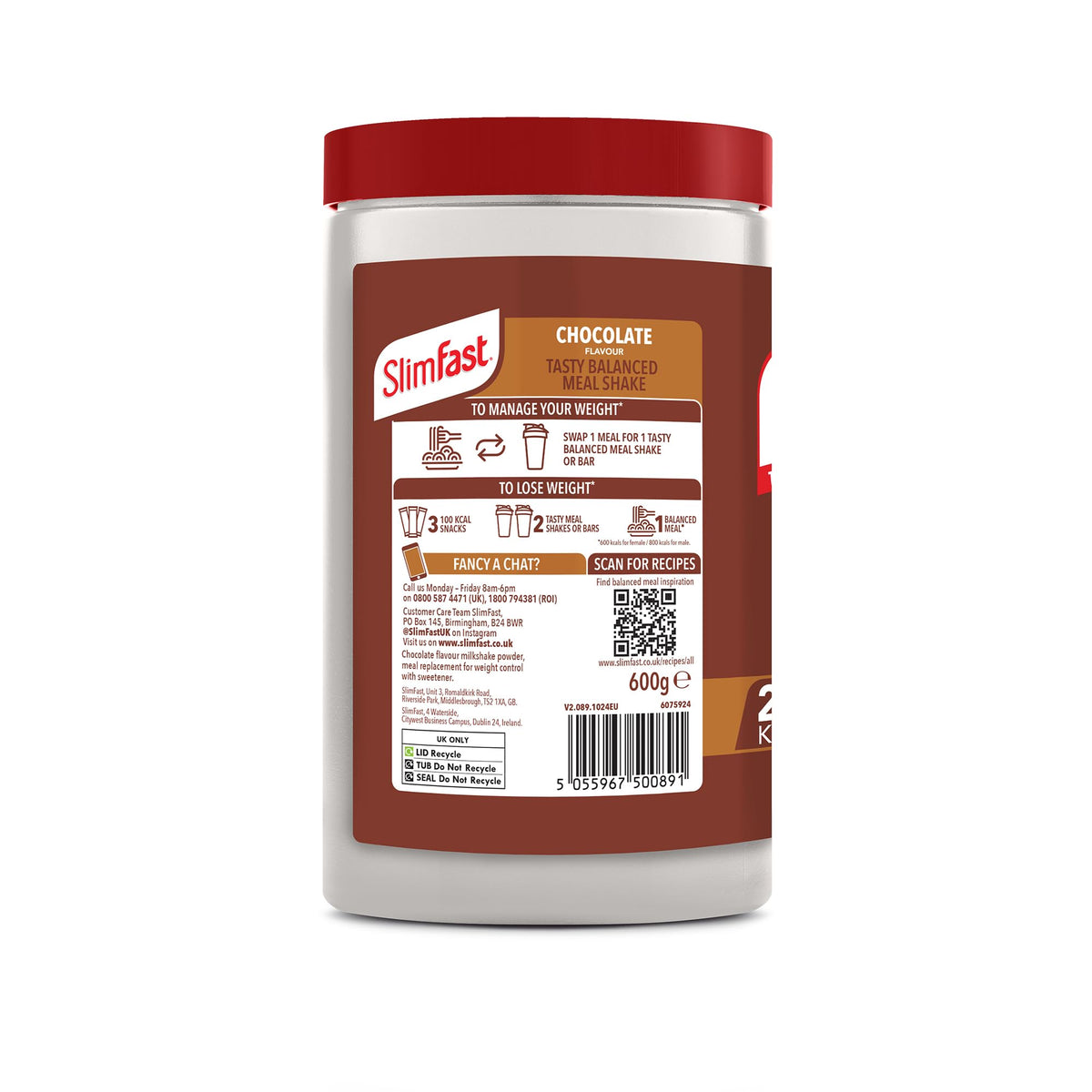 SlimFast • Meal Replacement Powder • Caramelised Biscuit Flavour • 584g