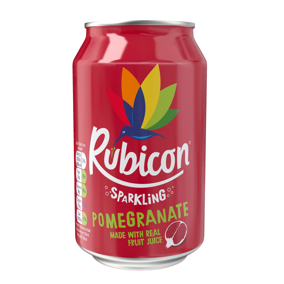 Rubicon Mango Sparkling Fruit Soft Drink, 6 Pack, 330ml Cans