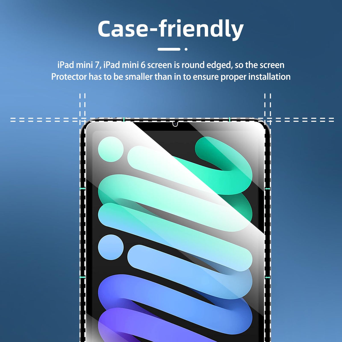 NEW'C for iPad Air 5/4, iPad Pro 11-inch Screen Protector Tempered Glass