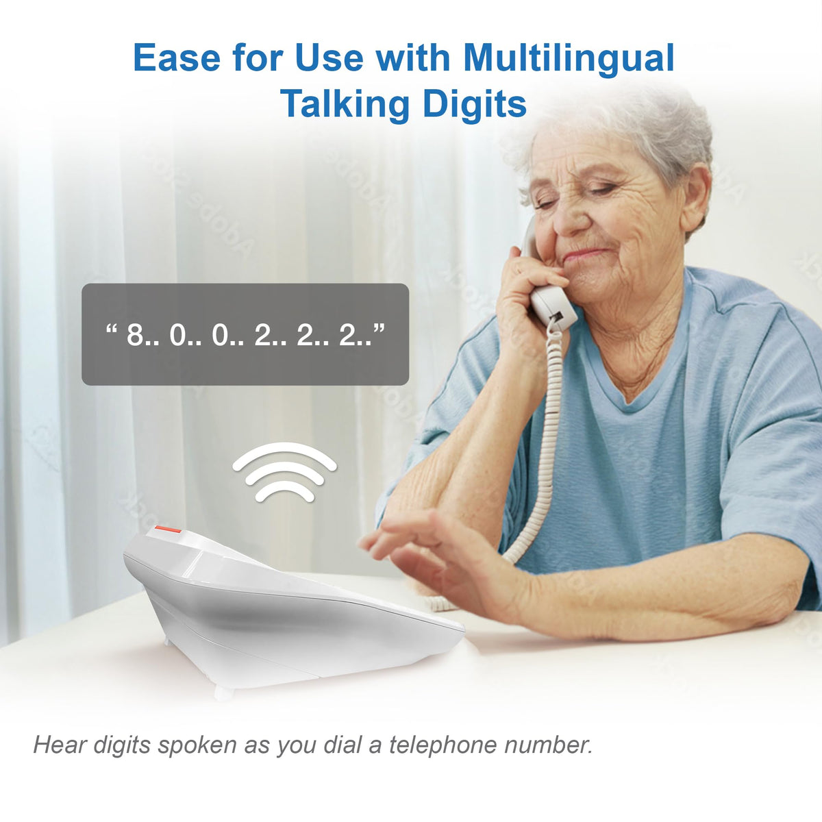 VTech CD1100 Trimstyle Corded Home Phone.No AC Power Required,Landline Phone with last number redial key,ringer control,receiver volume control,recall key,hearing aid compatible,table&wall mountable