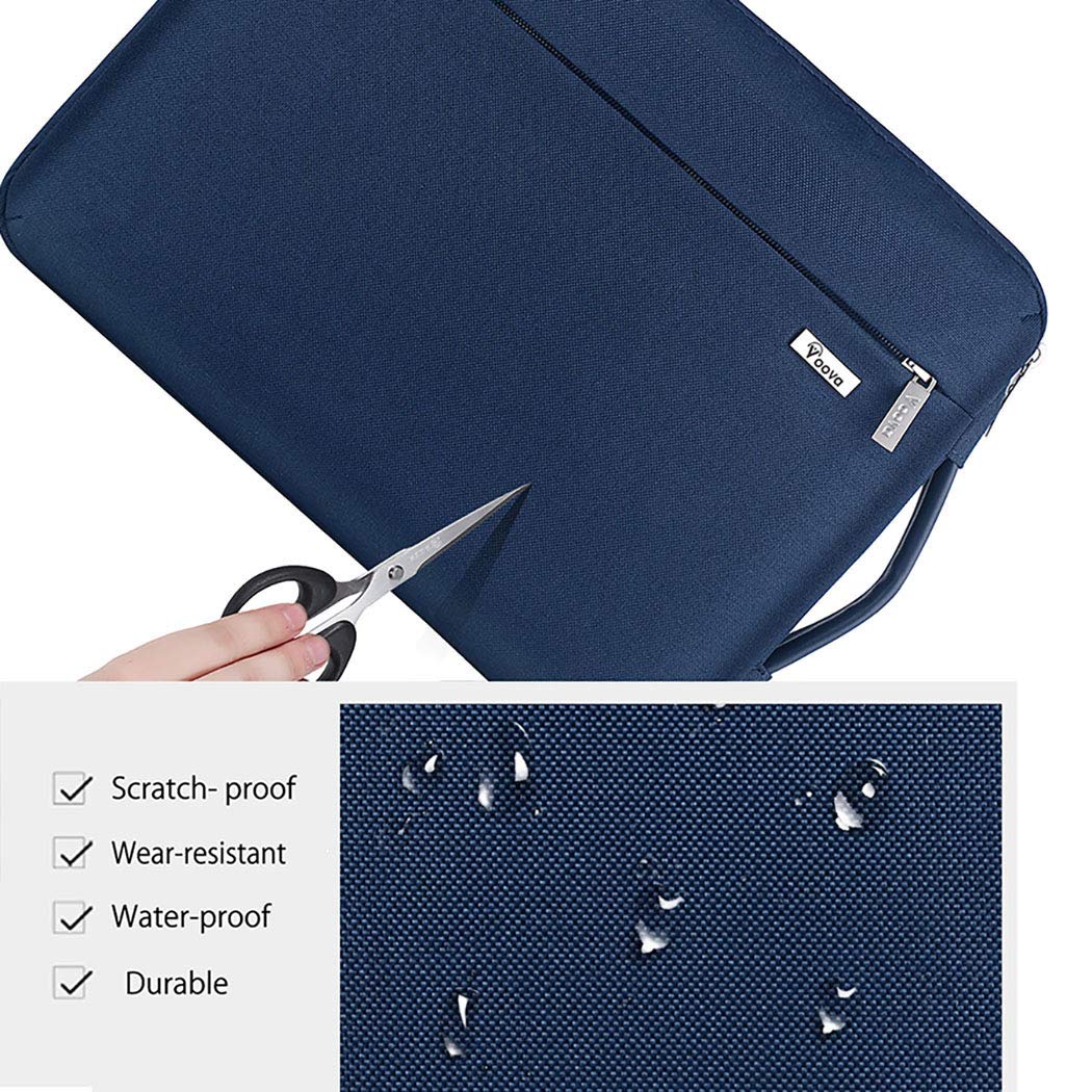 Voova 360° Protective Laptop Sleeve Case 11 11.6 12 inch, Waterproof Computer Cover Bag Compatible with Surface Pro 7 8/Laptop Go 2 3, MacBook Air 11, Chromebook, 12.5" Asus Acer Hp Tablet,Pink